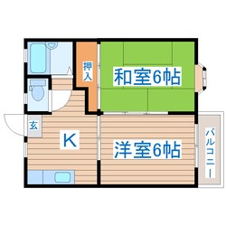 太子堂駅 徒歩12分 1階の物件間取画像